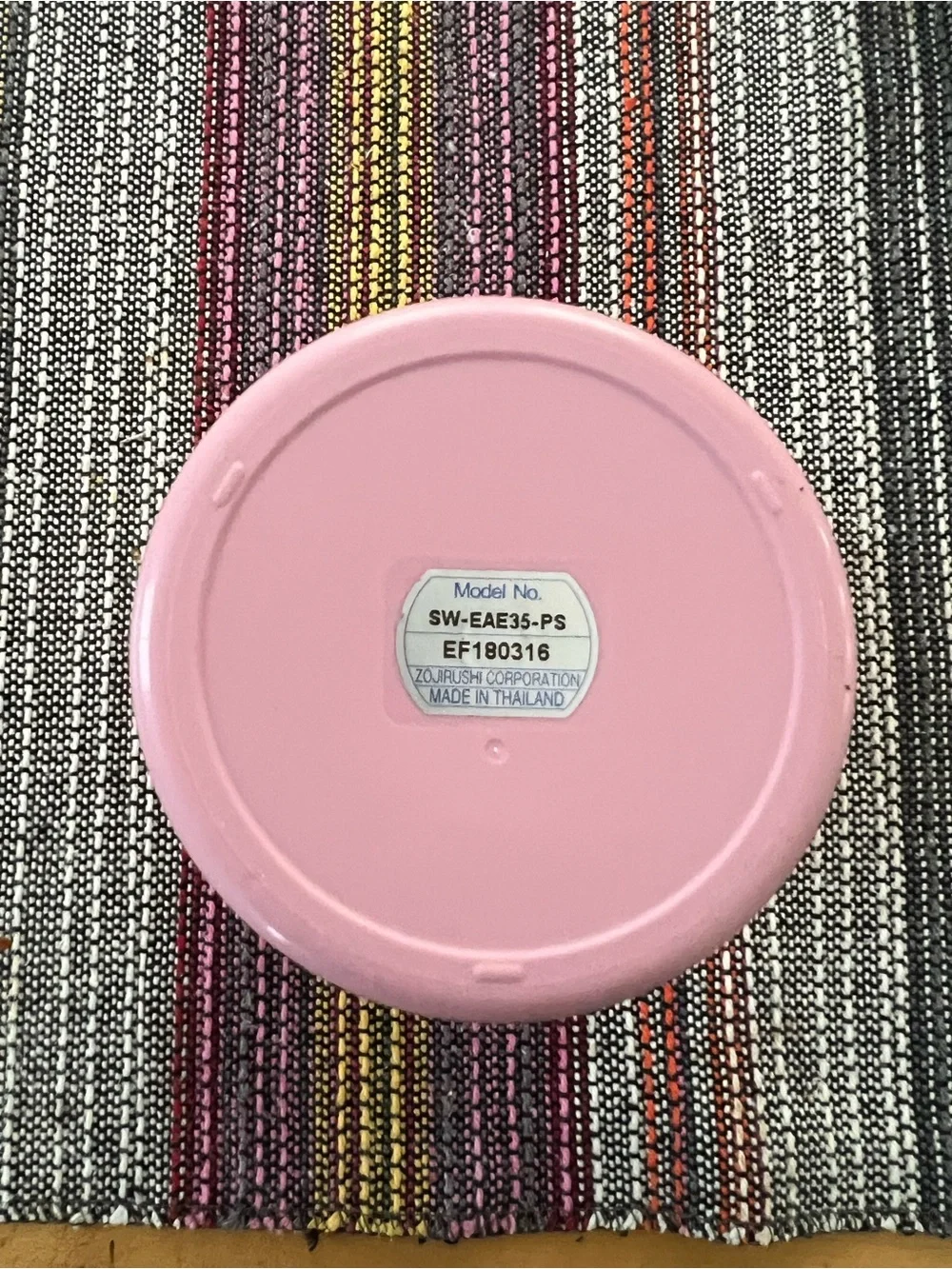 NEW ZOJIRUSHI Hot&Cool Stainless Food Jar Pink 350ml SW-EB35-PA